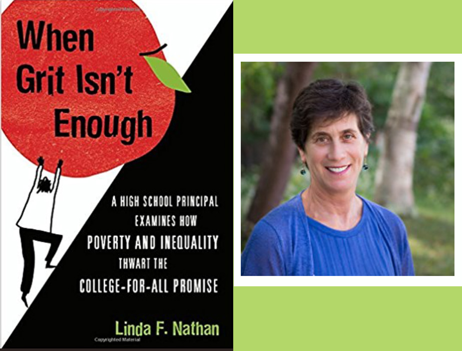 Linda Nathan with book