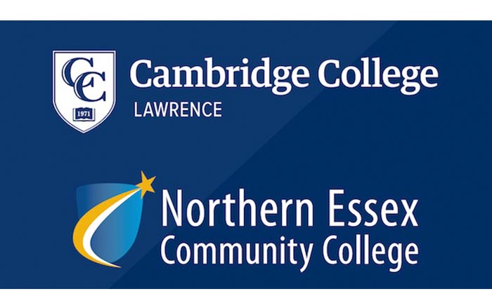Cambridge College and Northern Essex Community College logos